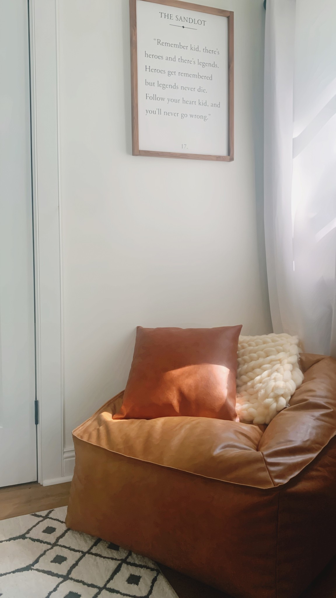 I finally moved our accent chair out of Brent’s bedroom and replaced it with this stunning bean bag chair that I have been eyeing for a long time! It is absolutely beautiful and Brent LOVES it! 

Pottery barn style, accent chair, kids furniture, boys room, boy bedroom furniture, neutral boy bedroom, sports theme boy room 

#LTKHome #LTKStyleTip #LTKKids