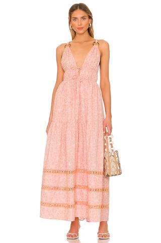 Tularosa Draya Maxi Dress in Peach Whip from Revolve.com | Revolve Clothing (Global)