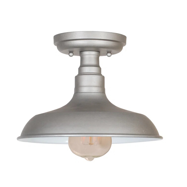 Caryn 1 - Light 11.02'' Simple Dome Semi Flush Mount | Wayfair North America