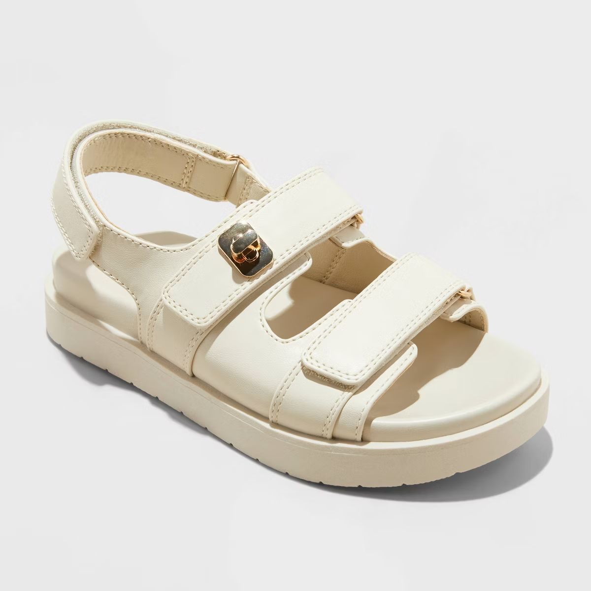 Kids' Verity Hardware Sandals - art class™ Off-White | Target