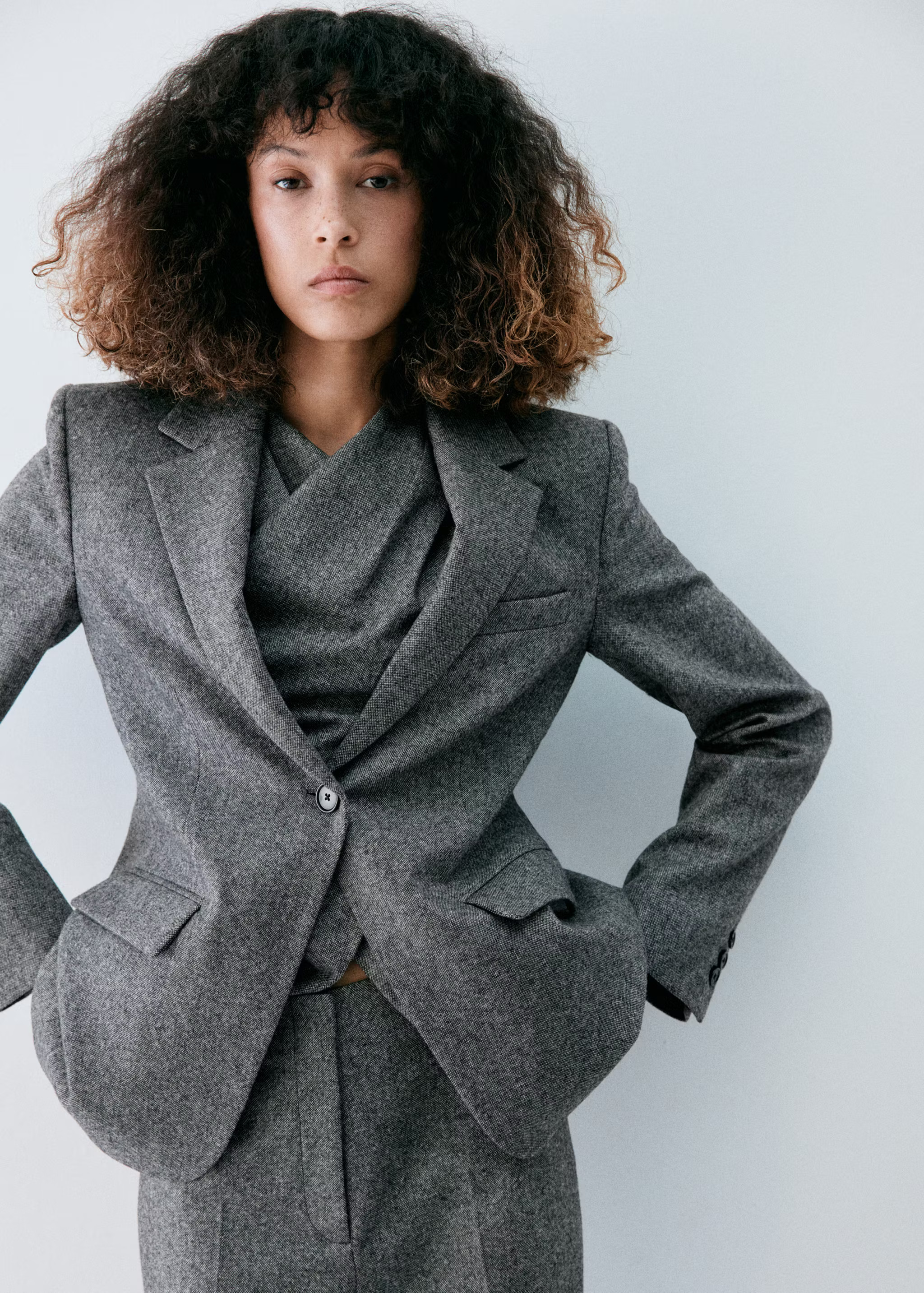 Speckled wool suit jacket | Mango (US/MX/AU)