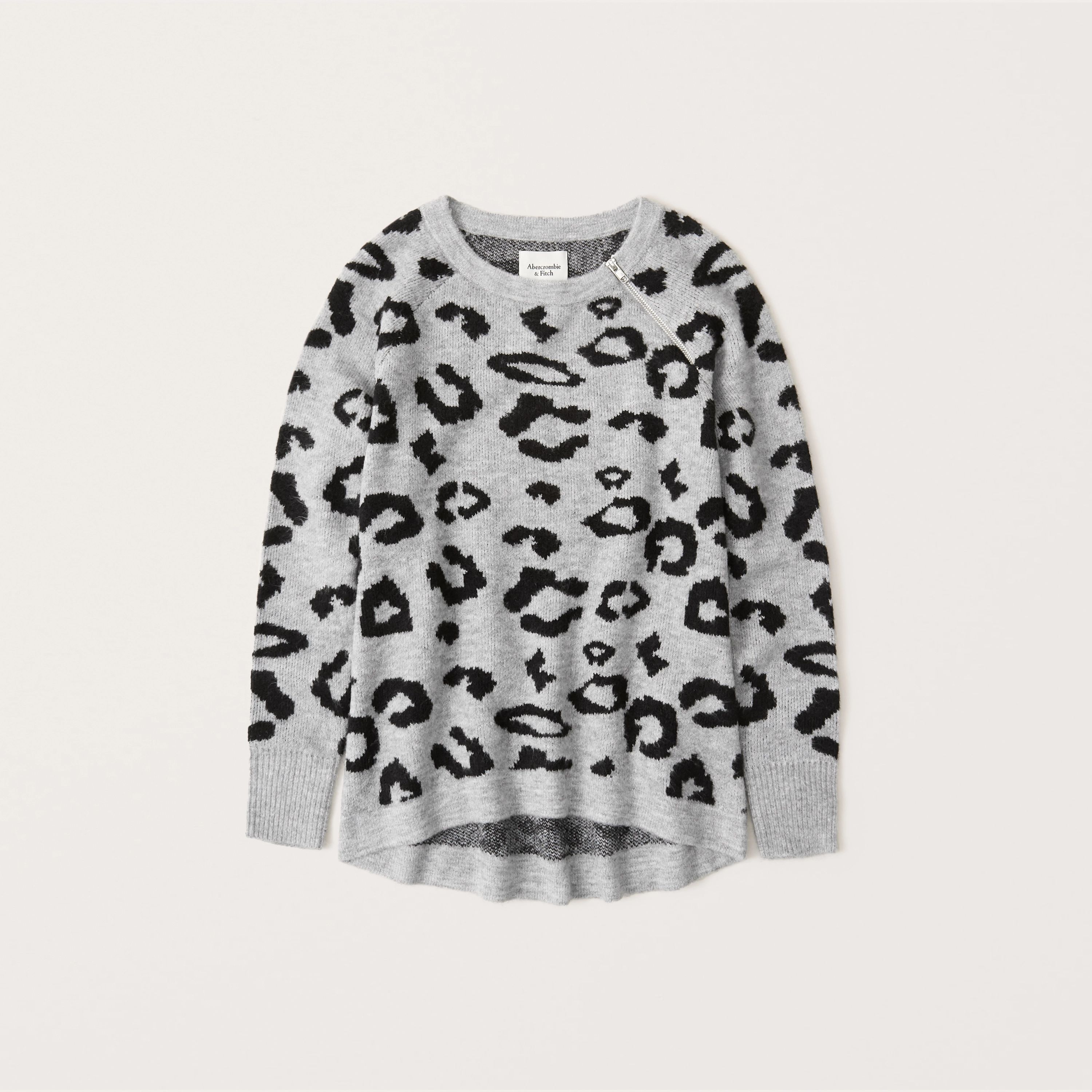 Zip Crewneck Sweater | Abercrombie & Fitch (US)