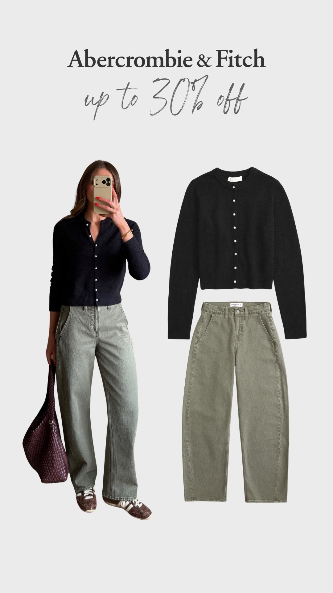 And use: AFEMILY for an extra 15% off ends today, 08.06.26 
Small in the cardigan - sale so code vant be used
25 long in the barrel leg