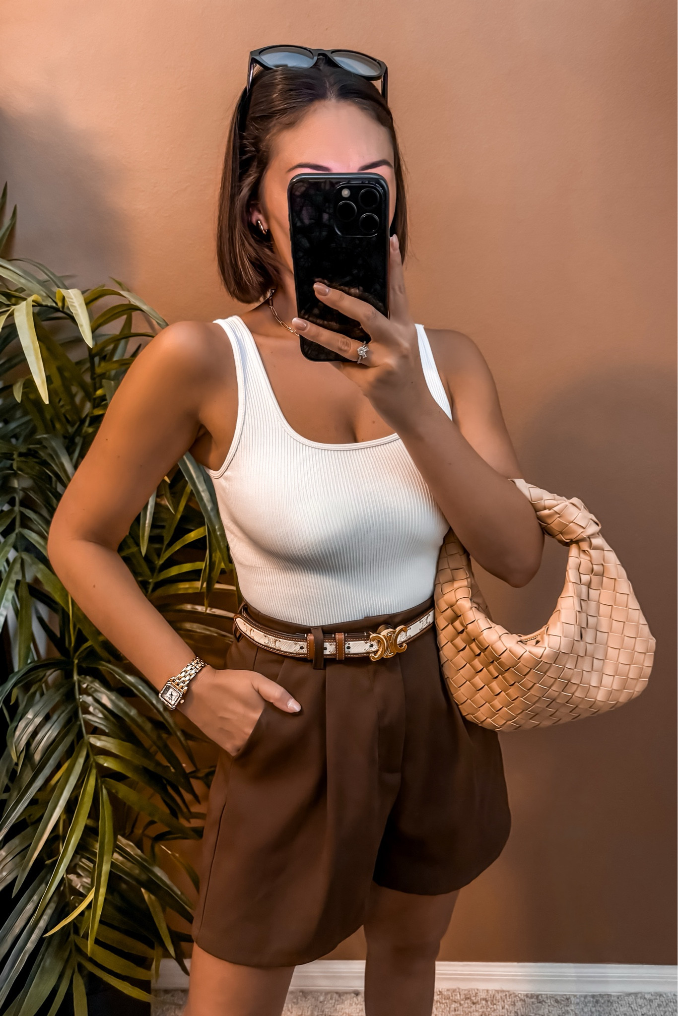 Summer to Fall Outfit 

🤎 Reviews on all products! 
• Amazon white square neck bodysuit - M 
• Amazon womens casual brown shorts - S
• Amazon nude kitten heels - 7
• Celine leather belt - 80 
• Sam Edelman white block heel sandal -7.5
• Steve Madden white leather sandals -7

Old Money Fall Outfit | Classy Fall Outfit | Fall Neutrals | Fall Chic | Chic Fall Outfits | Fall Outfits Petite | Fall Outfits Women | Fall Capsule Wardrobe | Fall Going Out Outfits | Fall Casual Outfits | Fall Vacation Outfits | Fall Outfits | Fall Fashion | Fall Style | Fall OOTD | Fall Looks | Fall Outfit Ideas | Fall Outfit Inspo | old money looks | old money aesthetic | old money fashion | old money style | old money outfits | old money style women | old money | old money fall | neutral outfit | neutral fall outfit | neutral style | classic style | classic outfits | chic outfits | chic fall outfits | chic style | casual chic | quiet luxury | french style | french fashion | french girl style | Parisian chic | Parisian style | minimalist | minimalist fashion | capsule wardrobe | capsule wardrobe fall | petite outfits 

#LTKStyleTip #LTKSeasonal #LTKOver40 #LTKItBag #LTKFindsUnder100 #LTKShoeCrush