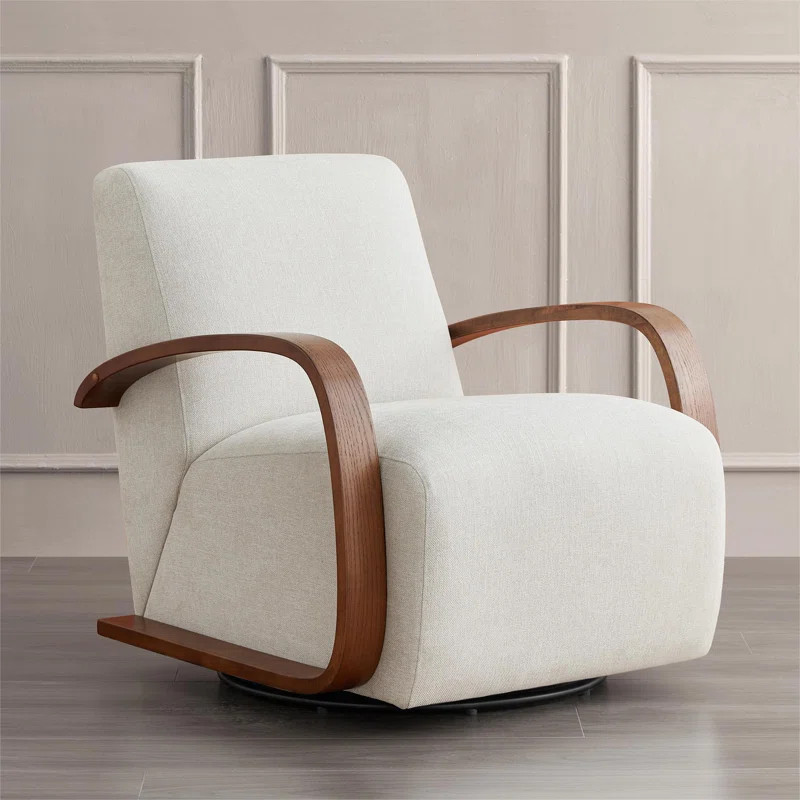 Brehana Upholstered Swivel Armchair | Wayfair North America