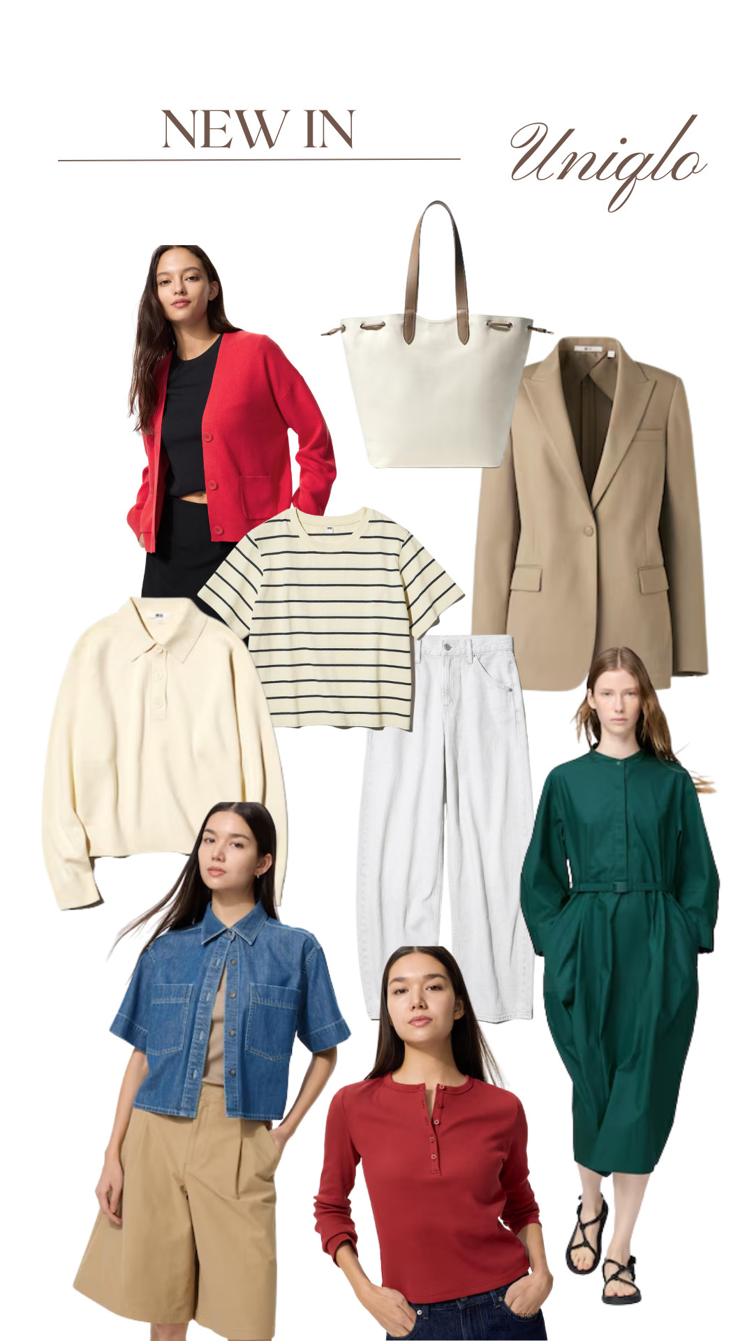 Uniqlo New In Edit 
Tailoring, Denim, Red Knitwear, Spring Dressing, Striped Tee, Pastel Colours, White Jeans 

 #LTKuk #LTKeurope #LTKjeans