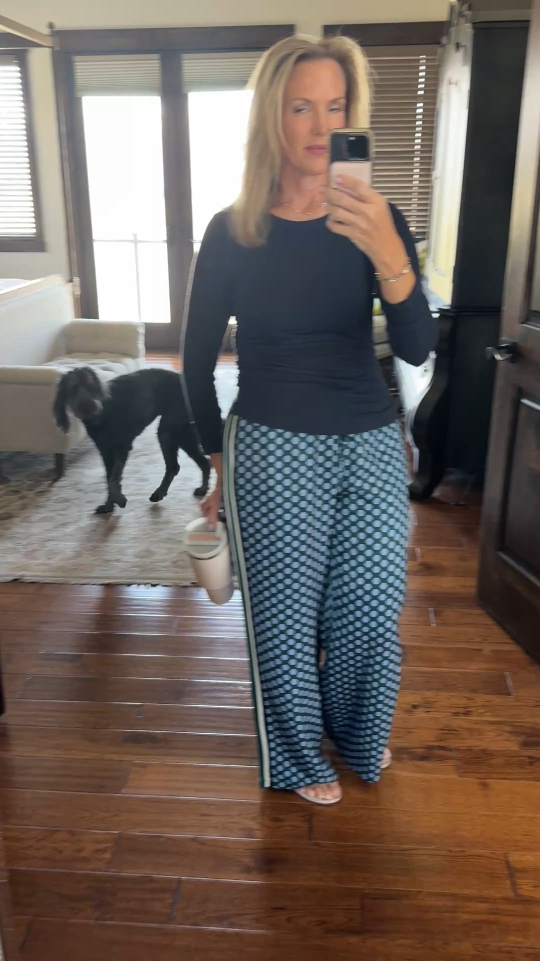 I’m so glad that I grabbed these cute pants! Those polka dots are actually adorable tennis balls! So fun!!! One tip, I sized up, but I wish I hadn’t. They are already nice and roomie without sizing up.



#LTKWatchNow #LTKOver40 #LTKActive