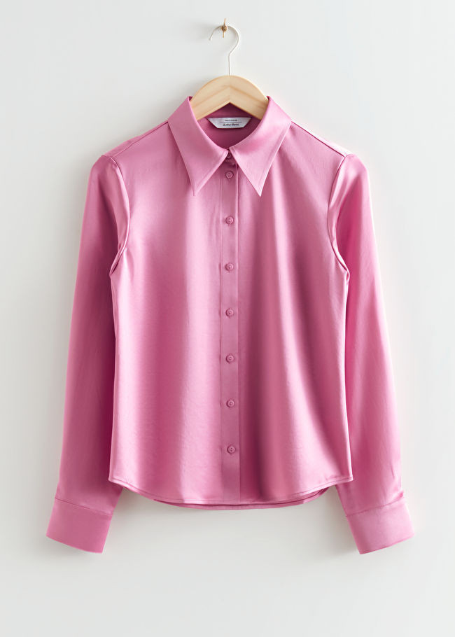 Fitted Satin Shirt | & Other Stories US