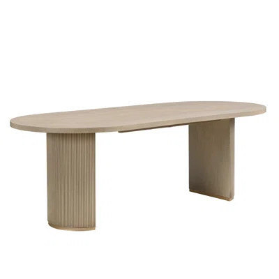 Oval Dining Table With Sturdy Double Pedestal | Wayfair North America