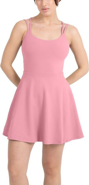 YITTY Active Women's UltraLuxe Strappy Tennis Dress with Built in Short, Athleisure, 4-Way-Stretc... | Walmart (US)