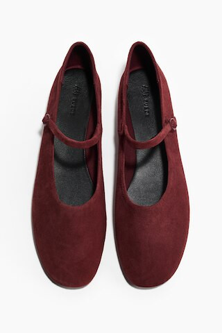 H & M - Suede Mary Jane Flats - Beige | H&M (US + CA)