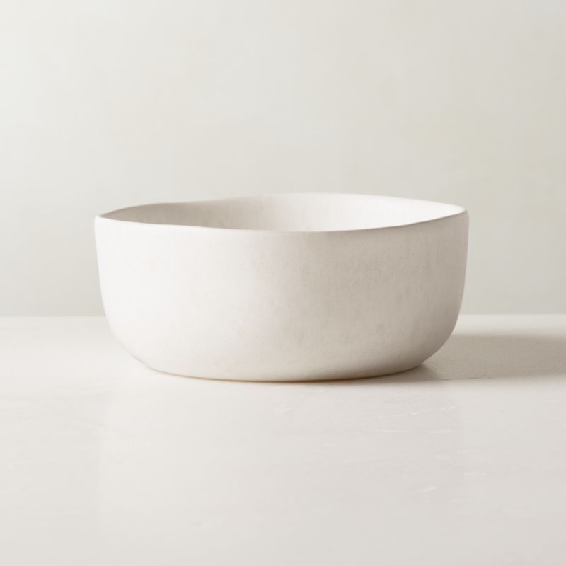 Drift Reactive Ivory Soup Bowl | CB2 | CB2