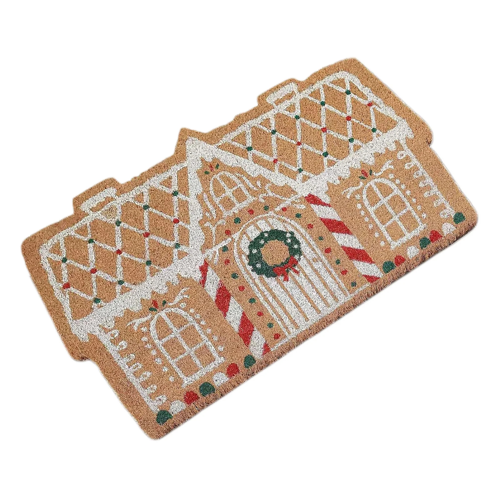 Inevnen Merry Christmas Doormats Fashion Reindeer Gingerbread House Print Entryway Rugs Non-Slip ... | Walmart (US)