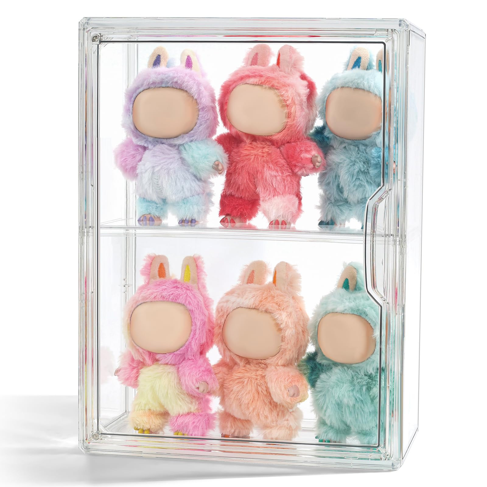 Display Case Compatible with Labubu POP MART, Acrylic Clear Display Box Shelf for POP MART Labubu... | Amazon (US)