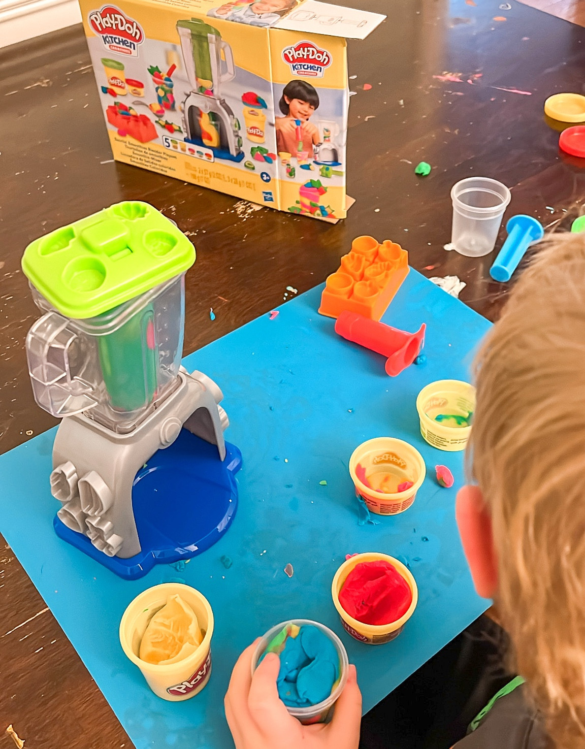 Grabbed this play dough set post holidays at the grocery store on sale! It's on sale on Amazon right now too. Makes an easy gift for 3-6 year olds or just some cold/snowy/rainy day activity. I try to grab things like this when they're on sale to save for those days we are stuck indoors. I linked a few other ones we've played with/gifted along with these play dough mats. He loved making smoothies for everyone! 

#LTKFamily #LTKKids #LTKSaleAlert