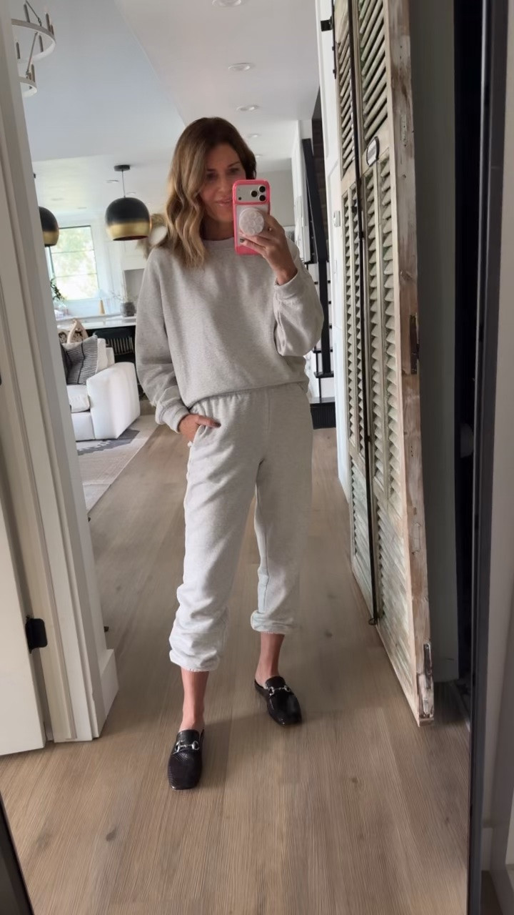 Wearing a small bottom and medium top 
Joggers under $12 sweatshirt under $12
I’m in the regular length

#LTKOver40