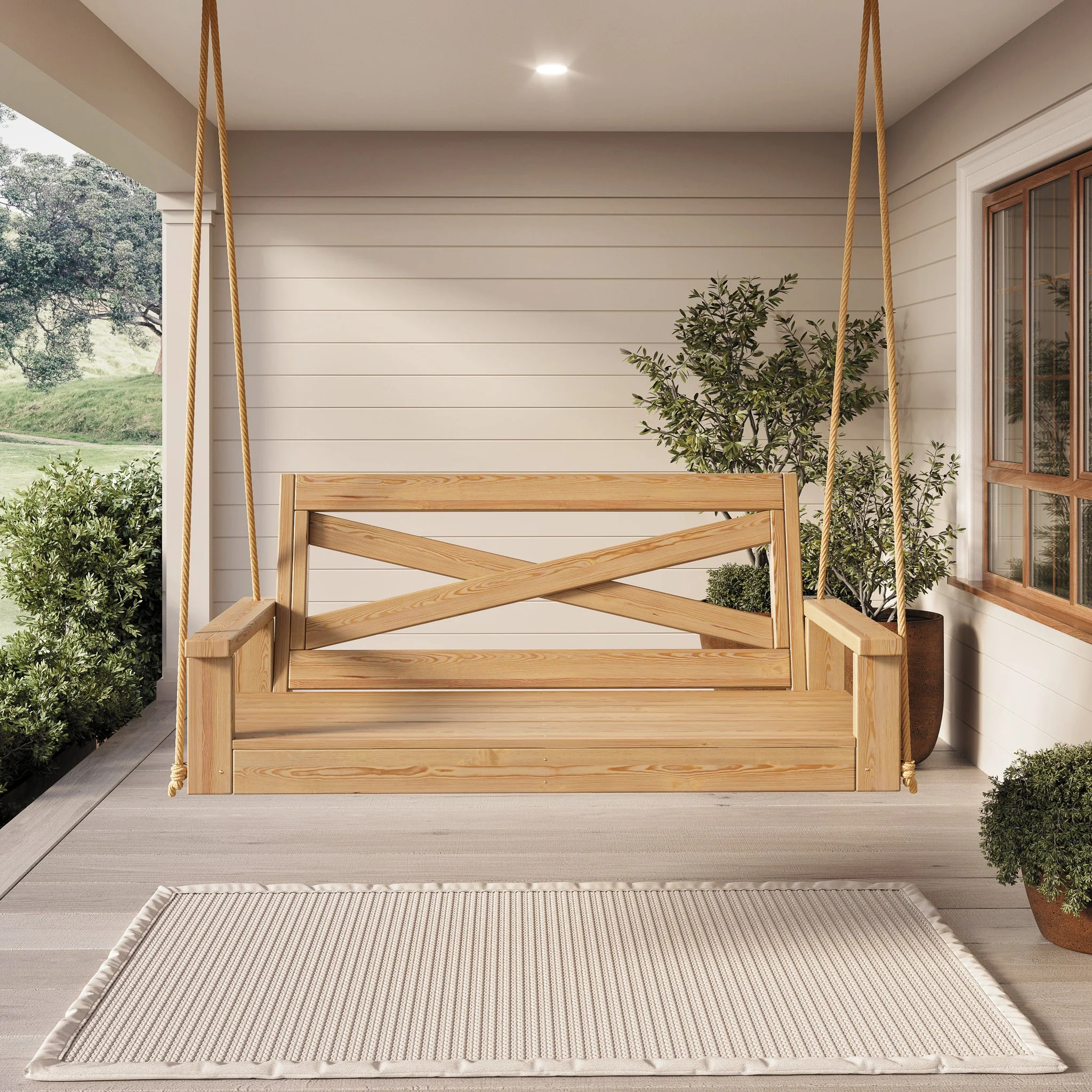 Porchgate Amish Heavy Duty 700 Lb Boardwalk Porch Swing | The Porch Swing Company