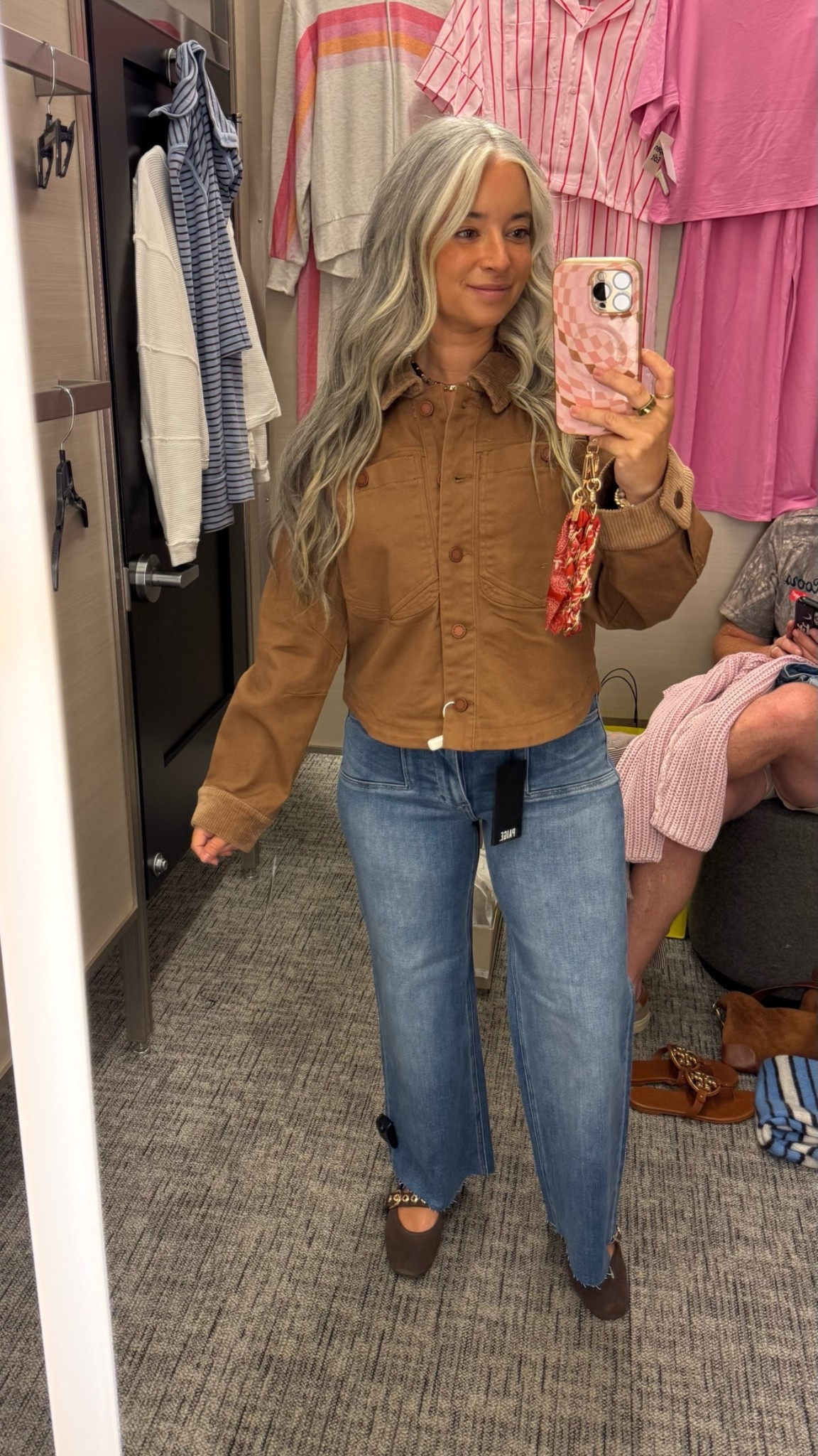 Nordstrom anniversary sale! Wit and wisdom barn jacket. Wearing a size small but I ordered and xs to compare sizes. Paige denim. Petite girl friendly! I always trim the bottoms to make them ankle length. Wearing a size 26.

#LTKPetite #LTKSaleAlert #LTKootd