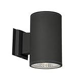 Vidalite Modern Slim LED Exterior Up/Down Wall Mounted Short Cylinder Light 3000K 1400 Lumens for Ou | Amazon (US)