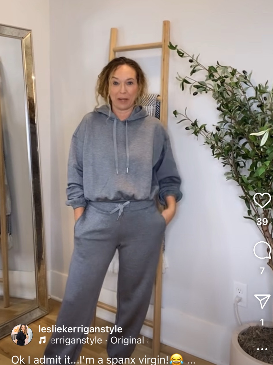 Spanx sale!!  The softest sweatsuit I own!  It's so good!!

I live in this set!!

Wearing a petite xs in pants and xs in sweatshirt!  Sharing other items I love from Spanx currently on sale!

Spanx air essentials, joggers, sweatshirt, matching set, sweatsuit

#LTKOver40 #LTKSaleAlert #LTKCyberWeek