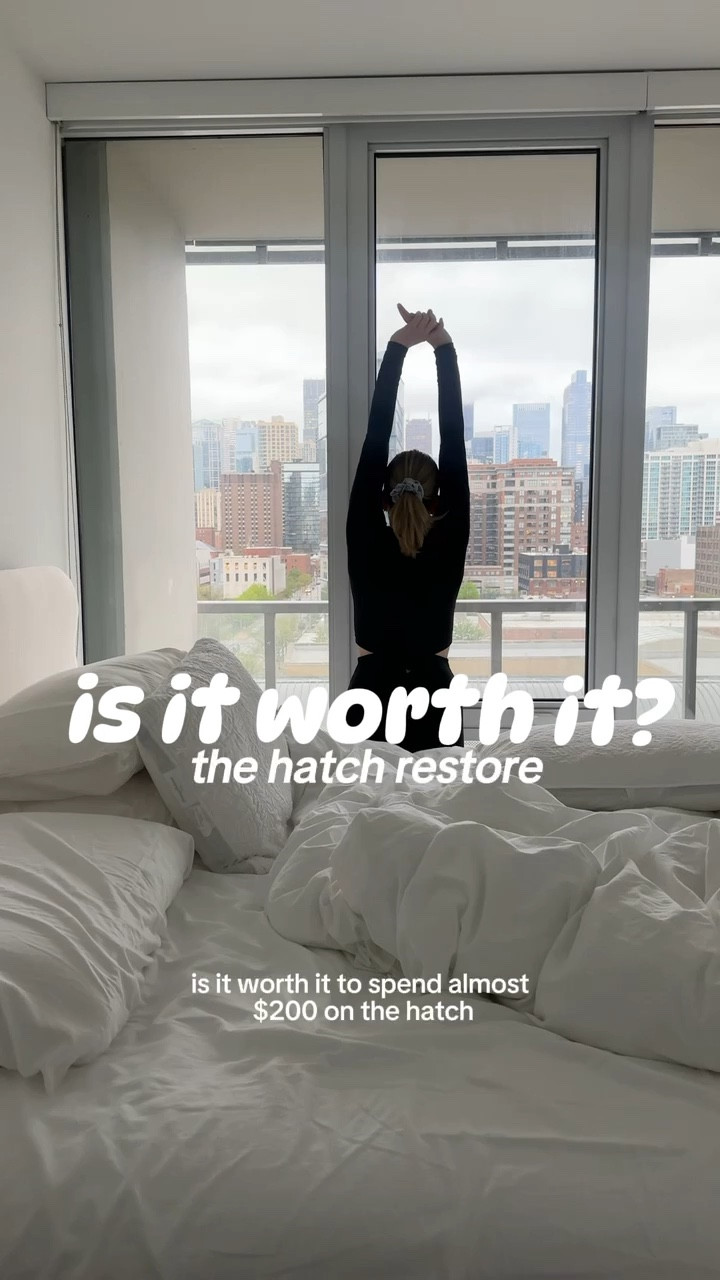 Is the hatch restore alarm clock worth it? #Hatch #HatchAlarm #AlarmClock #BreakYourBudget #Routine #MorningRoutine 

#LTKStyleTip #LTKSeasonal #LTKHome