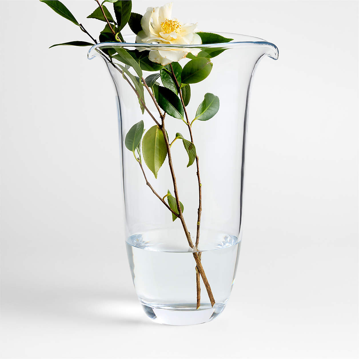 Pocket Tall Blown Glass Vase 16" by Daniel Humm | Crate & Barrel | Crate & Barrel