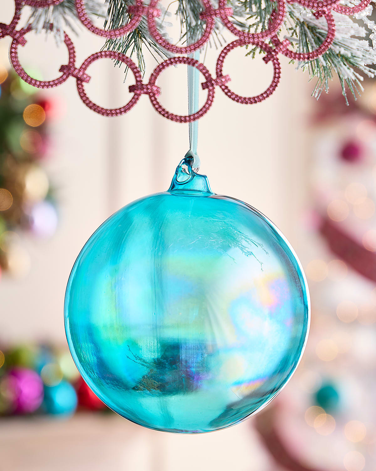 Majestic Cobalt Glass Ball Christmas Ornament | Neiman Marcus