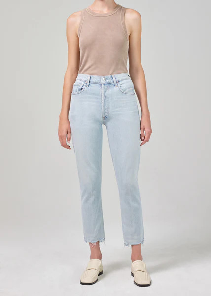Charlotte Crop High Rise Straight in Sunbleach | Citizens of Humanity