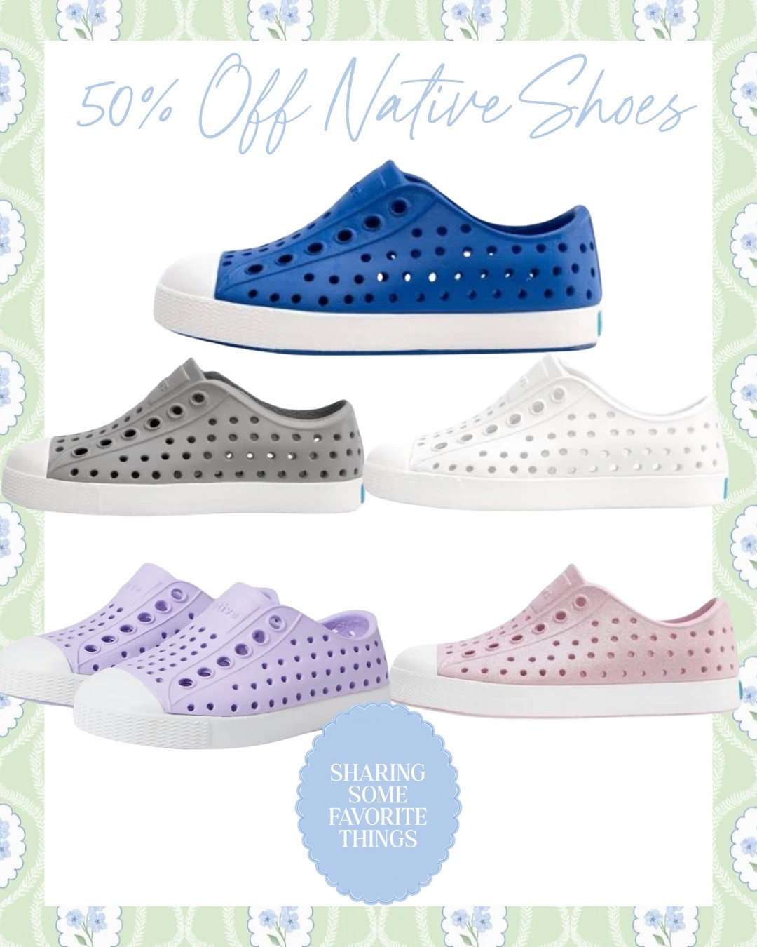 🚨 50% OFF NATIVE SHOES!! 🚨

RUNNN because this sale is going FAST 🏃🏻‍♀️💨 Sizes + colors are already flying off the shelves!

Native shoes are some of the BEST shoes for babies, toddlers + kids 🙌🏼 So easy to slip on, lightweight, easy to clean, and perfect for everyday wear, school, the playground, or running around outside!

And it’s not just Native 👀 SO many major kids’ shoe brands are 50% OFF right now, including:
✨ Native
✨ Keds
✨ FootMates
✨ Cienta
✨ + so many more!

Such a good time to grab shoes for your little ones for fall, school, or to size up for later while they’re HALF OFF! 🙌🏼

I’ll link the sale below for you! 🤍

#nativeshoes #kidsshoes #toddlershoes #babyshoes #kidsfashion #toddlerfashion #kidsstyle #toddlerstyle #backtoschool #backtoschoolshoes #kidsfinds #momfinds #kidsdeals #salealert #kidsshoes #shoes #toddlershoes #babyshoes #kids #kid #kidsstyle #kidstyle #kidsclothes #kidsfashion #kidsoutfits #toddlers #toddler #toddlerstyle #toddlersstyle #toddlerclothes #toddleroutfits #toddlerfashion #baby #babyclothes #babystyle #babyfashion #boy #boyclothes #boystyle #girl #girlclothes #girlstyle #bows #pink #grandmillenial #grandmillenialstyle #preppy #preppystyle #classic #classicstyle #cienta #sale #salealert #majorsale #deal #dealoftheday

#LTKKids #LTKBaby #LTKSaleAlert