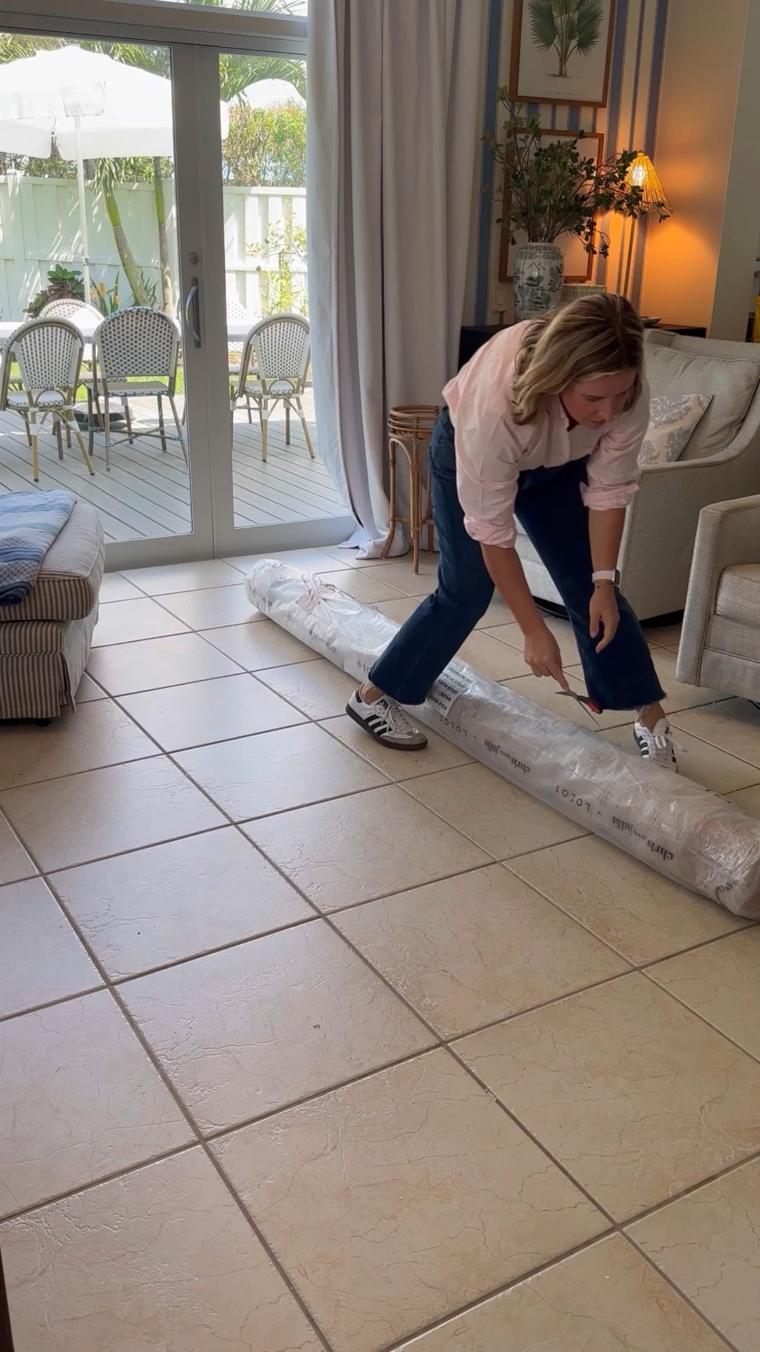 Unroll my new rug with me! This Loloi x ChrisLovesJulia jute rug is one of the softest jute rugs I’ve ever owned  

#LTKhome #LTKsalealert