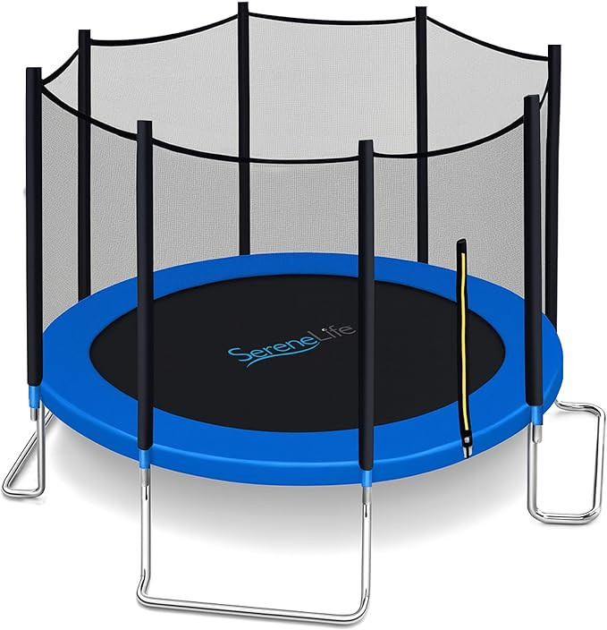 SereneLife 8FT 10FT 12FT 14FT Outdoor Trampoline for Kids and Adults – ASTM Certified Heavy-Dut... | Amazon (US)