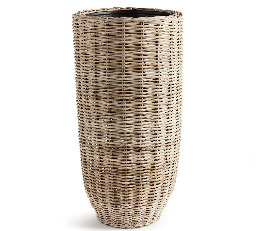 Diego Handwoven Rattan Planters | Pottery Barn (US)