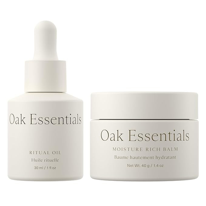 Oak Essentials Hydration Heroes Set | 2-Piece Moisturizing Kit with Blue Tansy Ritual Oil & Sea B... | Amazon (US)