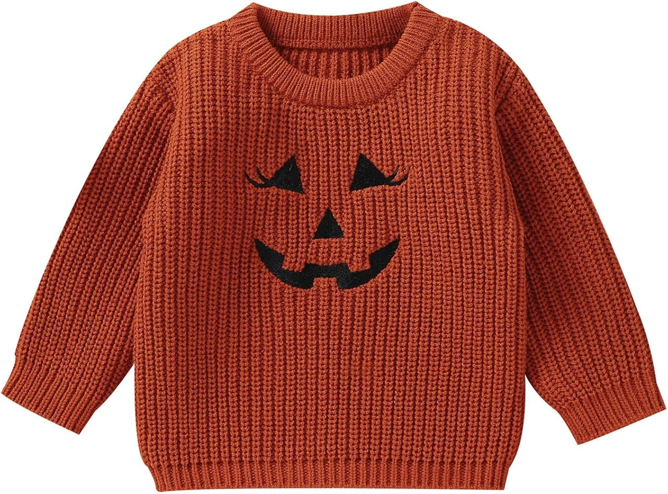 MAYUMMPY Toddler Baby Boy Girl Halloween Sweater Pumpkin Warm Pullover Sweatshirt Knitwear Knitte... | Amazon (US)