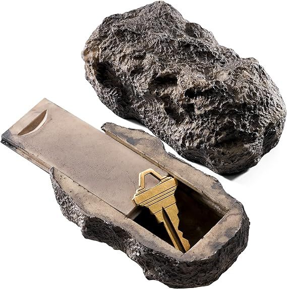 RamPro Hide-a-Spare-Key Fake Rock - Looks & Feels like Real Stone - Safe for Outdoor Garden or Ya... | Amazon (US)