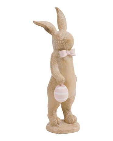 Resin Rabbit With Bowtie And Egg | TJ Maxx