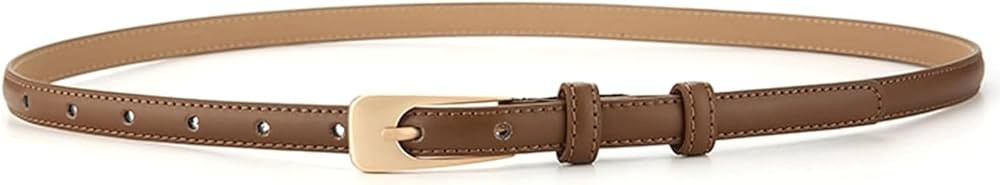 Waist Belt Women's Waist Belts Genuine Leather Thin Belt New Alloy Buckle Fashion Versatile Dress... | Amazon (US)
