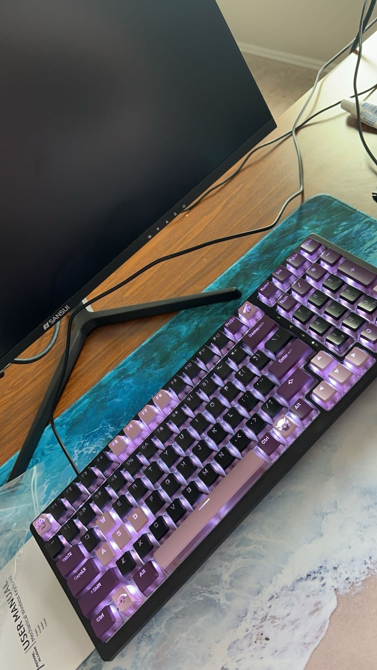My aesthetic purple keyboard 🤭😍 

#LTKvlog #LTKHome