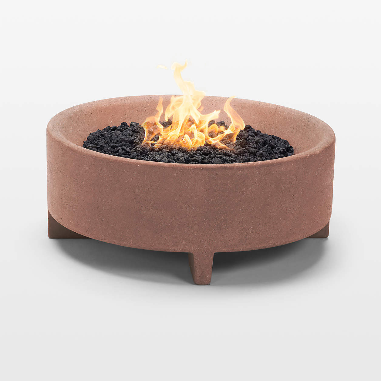 Neighbor Rook Round Canyon Natural Gas Fire Table + Reviews | Crate & Barrel | Crate & Barrel