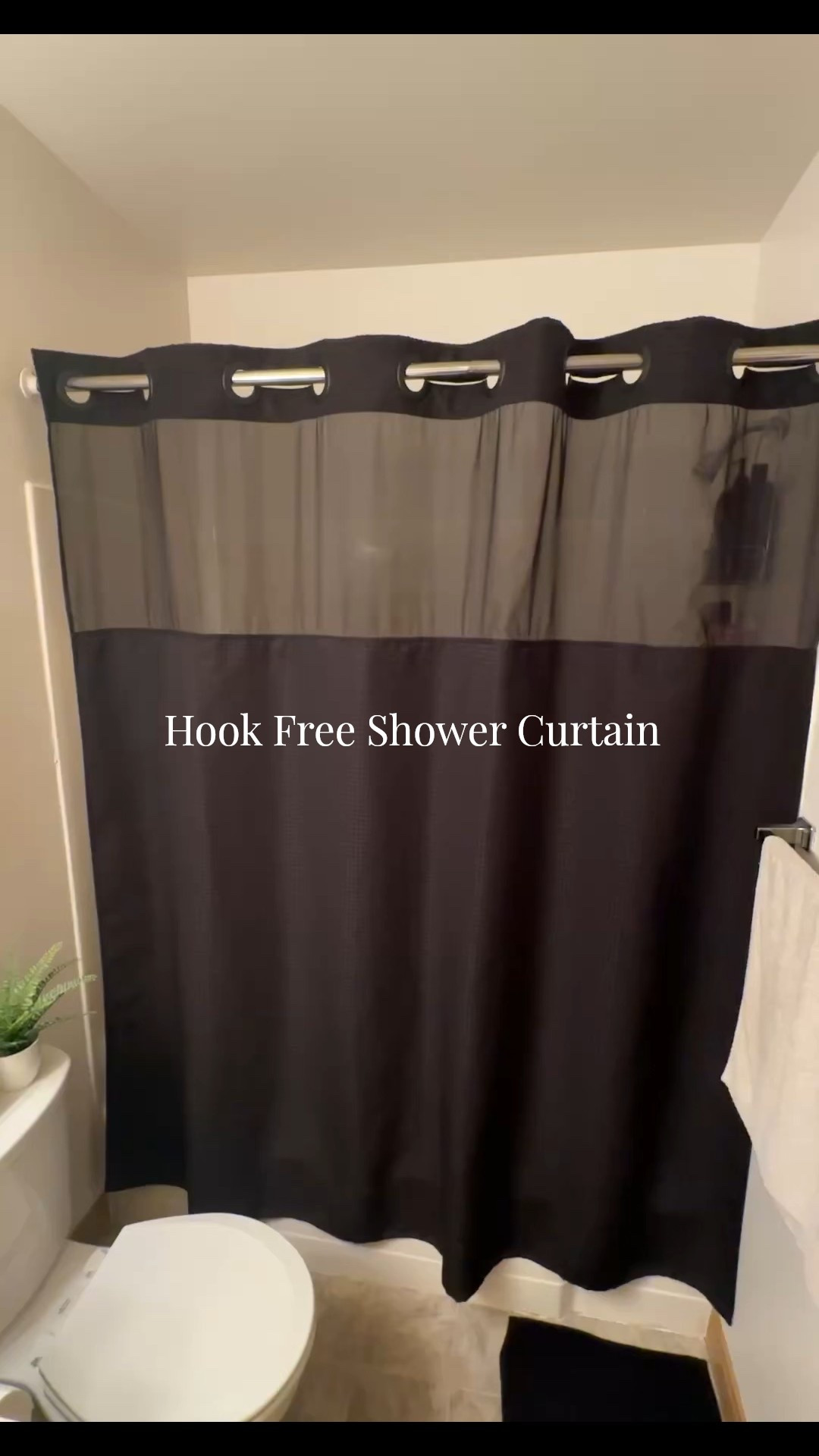 No hook shower curtain - luxurious hotel vibes 

#LTKFindsUnder50 #LTKHome #LTKGiftGuide