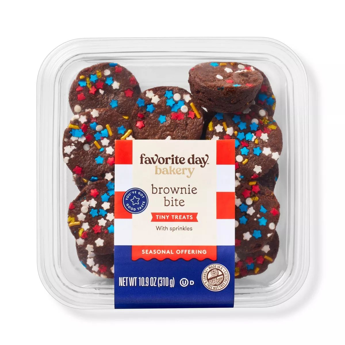 Patriotic Sprinkle Brownie Bites - 10.9oz/16ct - Favorite Day™ | Target