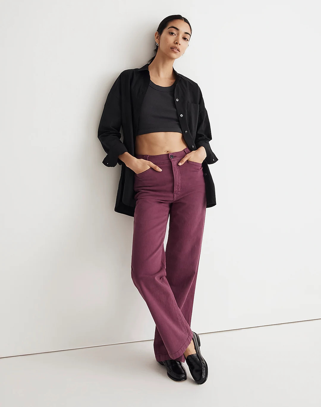 Emmett 2.0 Wide-Leg Pants: Garment-Dyed Edition | Madewell