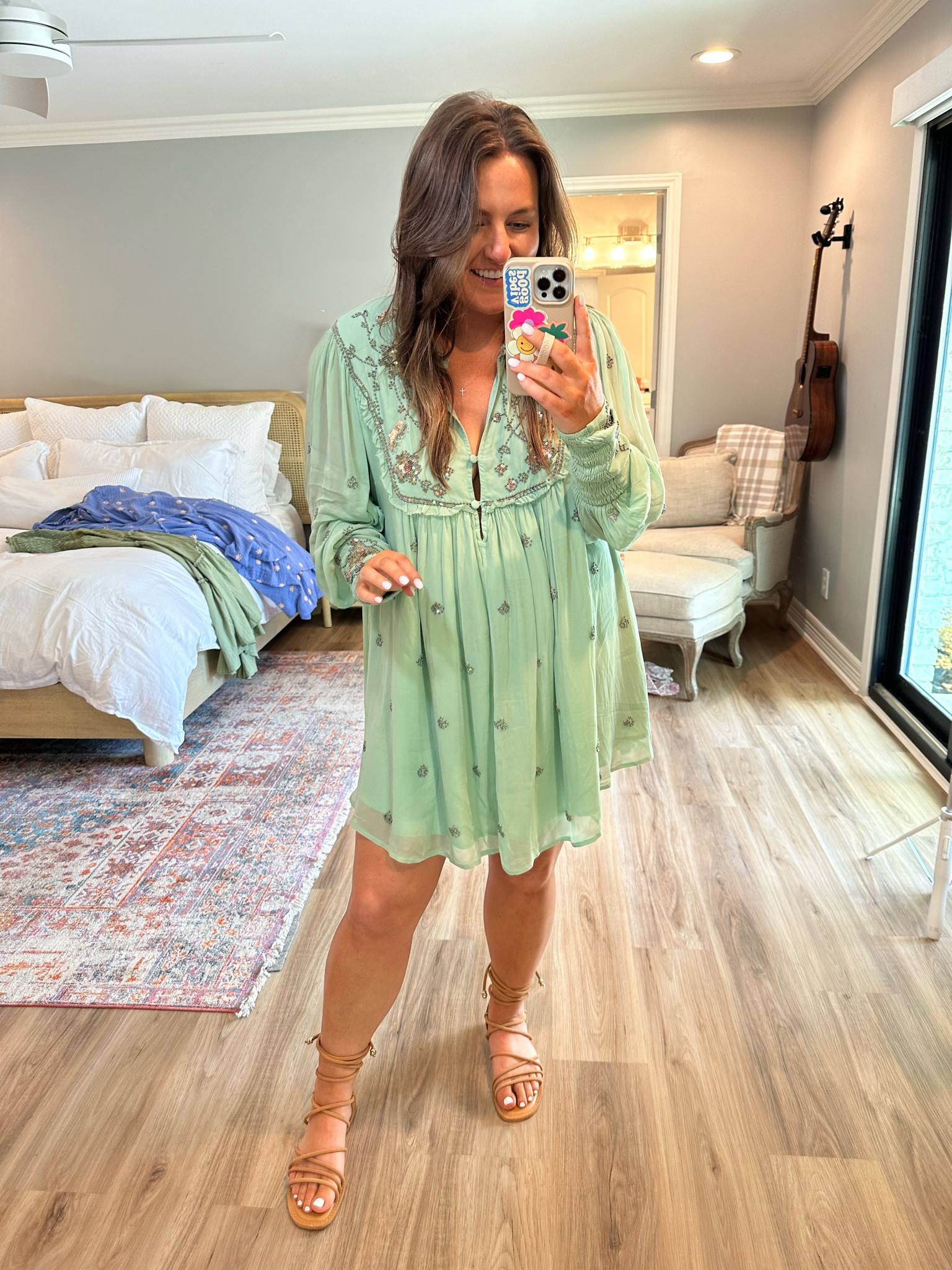 Free people bali hot sale golden sun dress