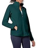 Amazon Essentials Women's Classic Fit Long-Sleeve Full-Zip Polar Soft Fleece Jacket, Deep Pine, X-La | Amazon (US)