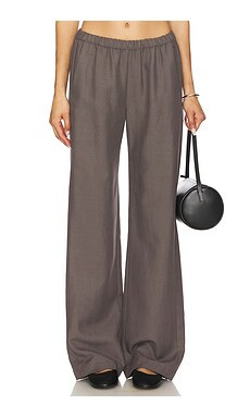 Enza Costa Twill Everywhere Pant in Iron from Revolve.com | Revolve Clothing (Global)