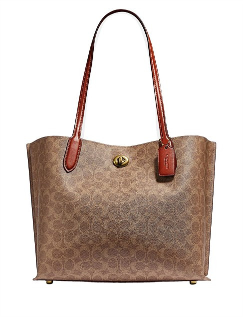 Coach Willow Tote In Signature Canvas | David Jones | David Jones (Australia & New Zealand)