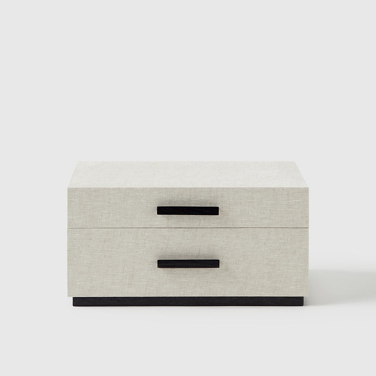 Marie Kondo 2-Drawer Linen Jewelry Box | The Container Store
