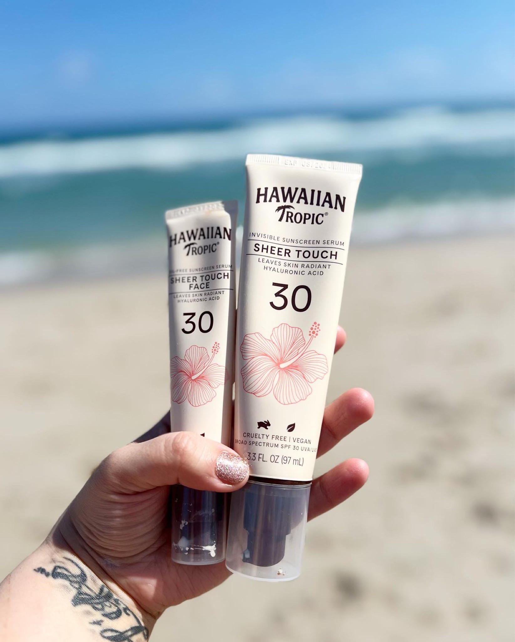 Hawaiian Tropic Sheer Touch Invisible Sunscreen Serum - SPF 30 at Target! They have it for face and body! Loved this affordable option for sunscreen and gives the skin a nice glow while still being lightweight! Also no white cast! Perfect for going on vacation! 

#LTKbeauty #LTKswim #LTKtravel