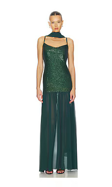 Show Me Your Mumu Dalia Maxi Dress in Emerald Sequins from Revolve.com | Revolve Clothing (Global)
