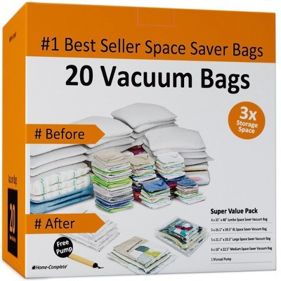 20 Vacuum Sealer Bags ? Compression Bags for Travel Clothes and Blanket Storage ? Airtight | Target